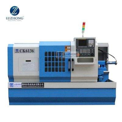 Piccolo tornio lavorante di acciaio inossidabile del tornio del metallo di CNC di CK6136D